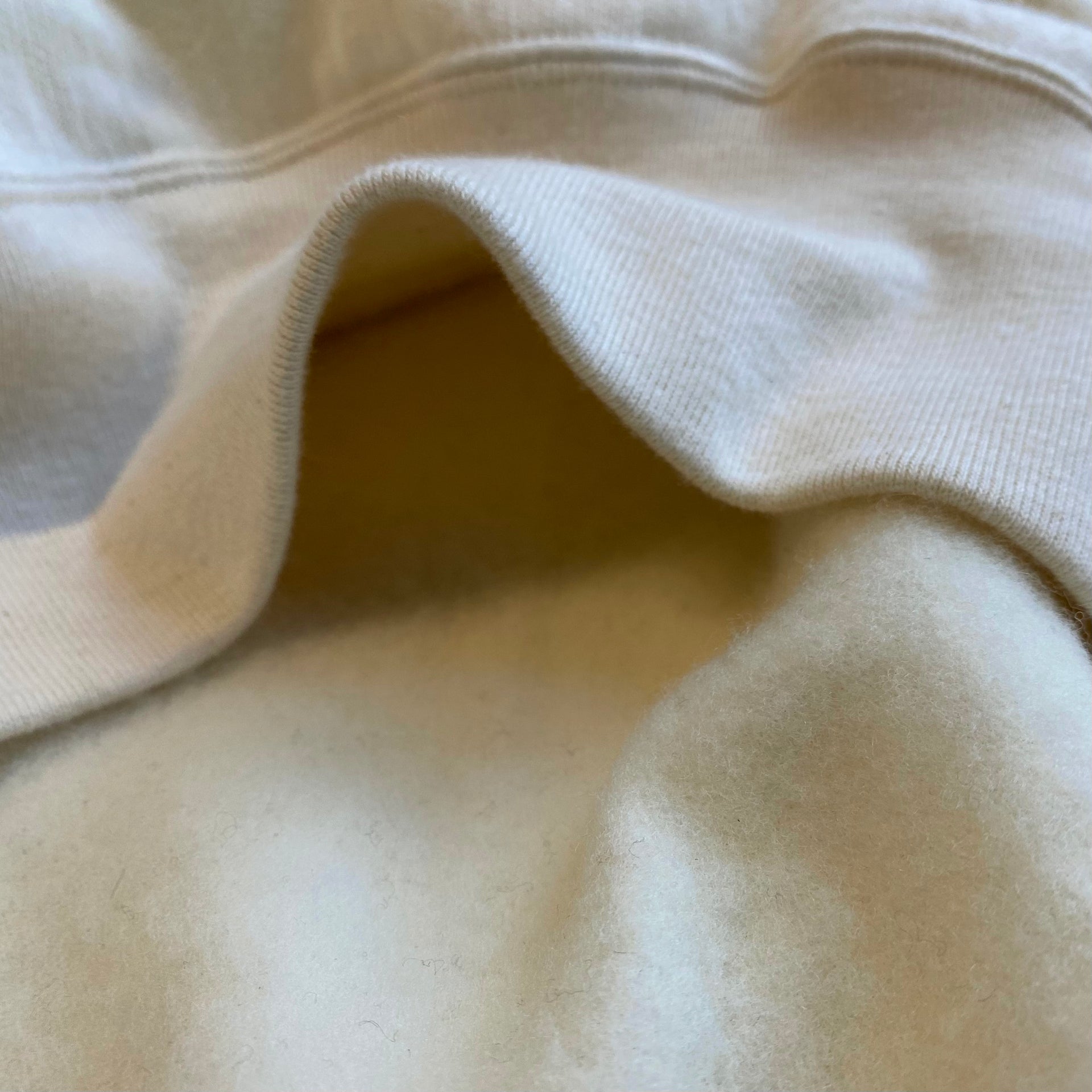 Women's Cropped Ring Neck Sweatshirt, Natural