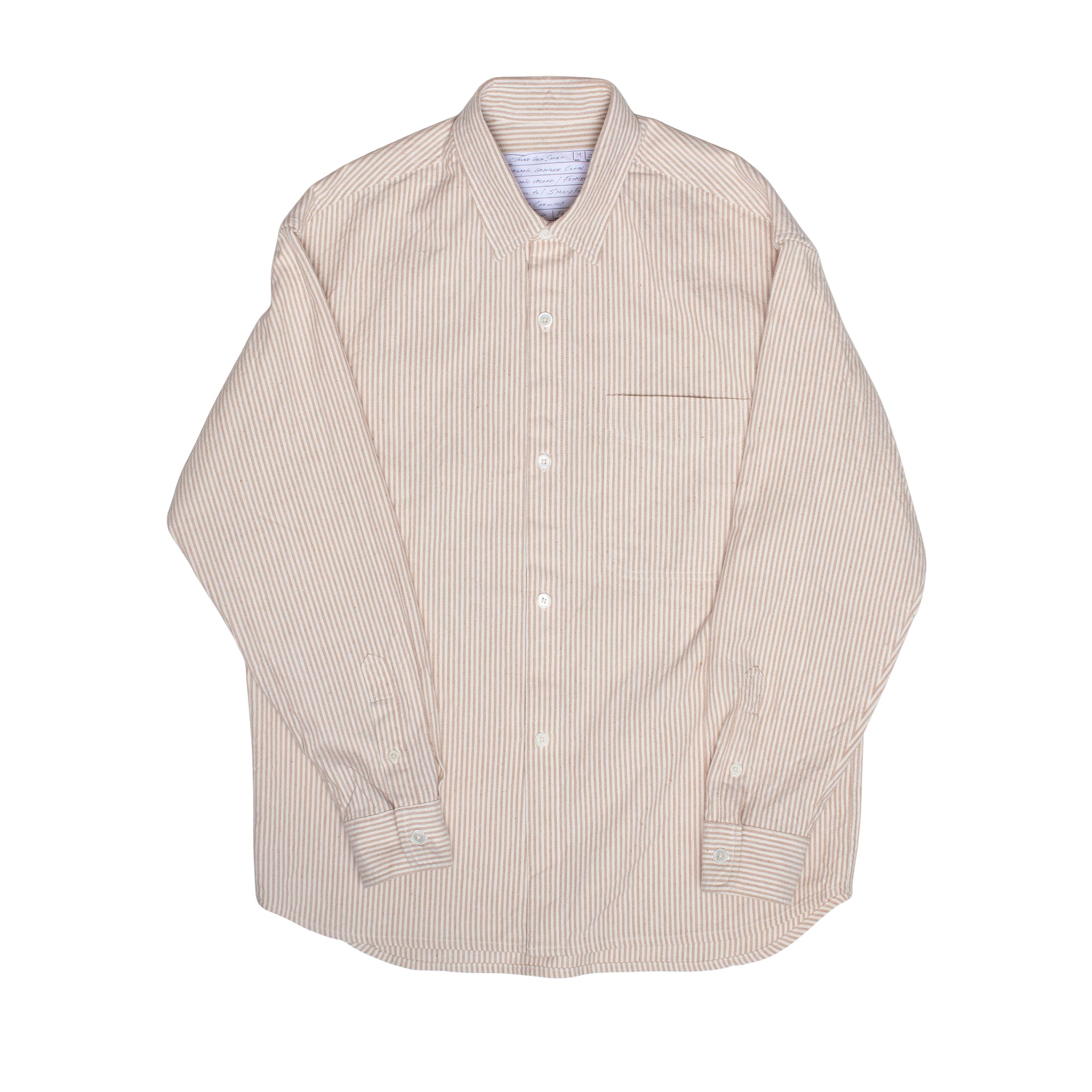 Curved Hem Shirt "2" FoxFibre® Oxford Stripe
