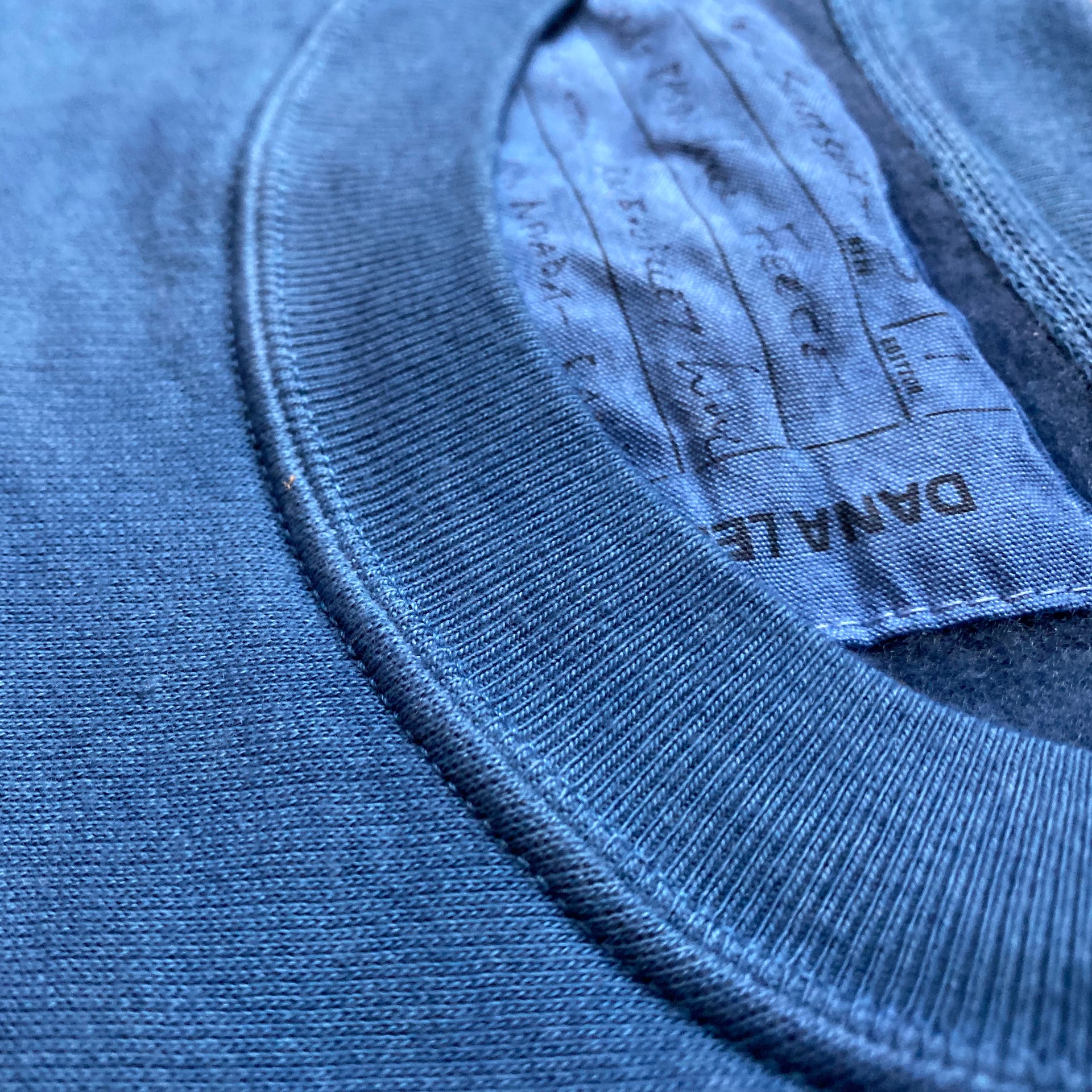 Ring-Neck Sweatshirt Hand-dyed Indigo