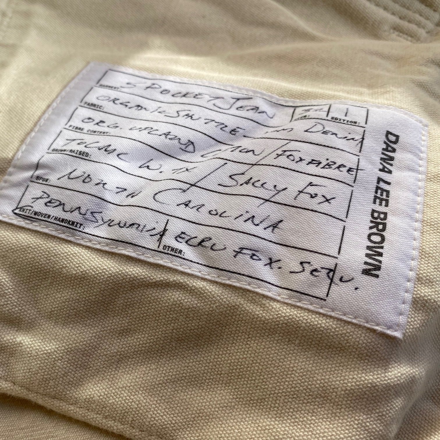 5 Pocket Jean w/ FoxFibre® Selvedge