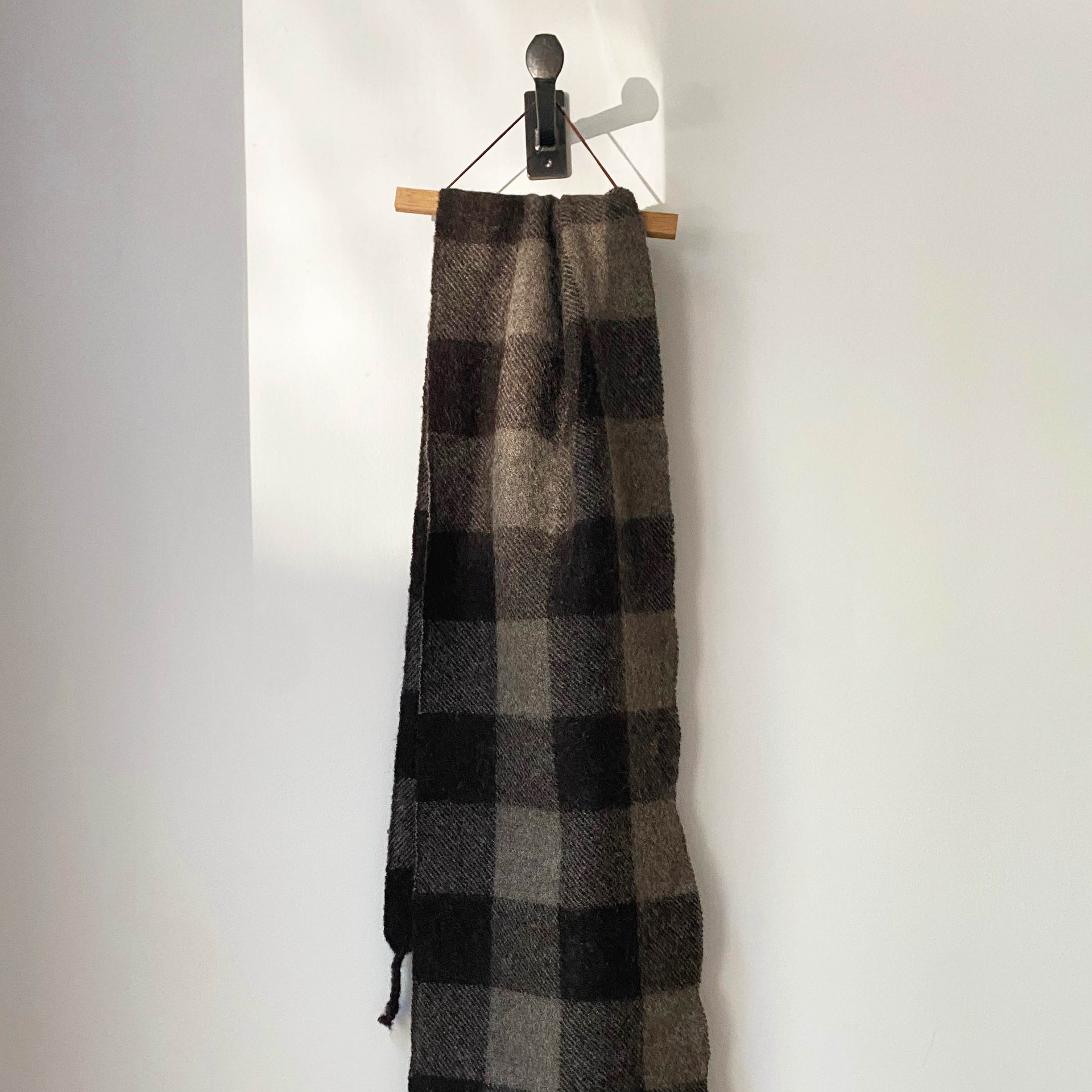 62" Blanket Scarf, Sheep's Black
